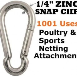 Pinnon Hatch Farms/ Jones Sports Pulleys & Zinc Carabiner Snap Clips Netting Baseball Batting Cage