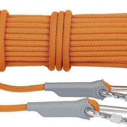 OUPPENG Firm Secure Climbing Rop Climbing Rope, Hemp Rope, Aerial Work Rope, 8/10.5/12MM, Polyester Material, Multi-purpose, Rescue, Rock Climbing, Mountaineering Equipment (Color : Orange, Size : 12m