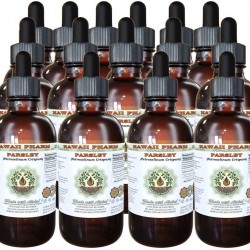 Parsley Alcohol-Free Liquid Extract, Parsley (Petroselinum Crispum) Root Glycerite Natural Herbal Supplement, Hawaii Pharm, USA 15x4 fl.oz