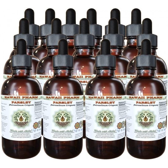 Parsley Alcohol-Free Liquid Extract, Parsley (Petroselinum Crispum) Root Glycerite Natural Herbal Supplement, Hawaii Pharm, USA 15x4 fl.oz