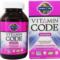 Garden of Life Vitamin Code Raw Women's Multivitamin, 240 Vegetarian Capsules (Pack of 3)