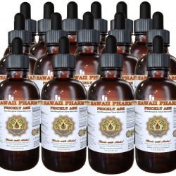 Prickly Ash Liquid Extract, Prickly Ash (Zanthoxylum Clava-herculis) Tincture, Herbal Supplement, Hawaii Pharm, Made in USA, 15x4 fl.oz