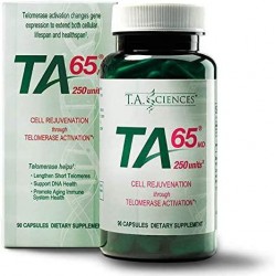 T.A. Sciences TA-65 cell rejuvenation through Telomerase Activation 90 Capsules