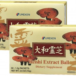 2X Umeken Reishi Extract Balls - Concentrated Reishi Mushrooms. Total: 120 Packets. 4 Month Supply. Made in Japan.