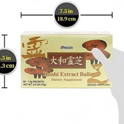 2X Umeken Reishi Extract Balls - Concentrated Reishi Mushrooms. Total: 120 Packets. 4 Month Supply. Made in Japan.