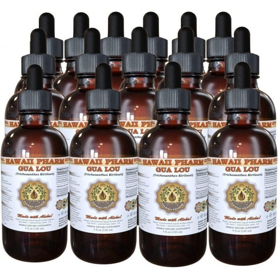 Gua Lou Tincture, Gua Lou, Trichosanthes (Trichosanthes Kirilowii) Fruit Liquid Extract, Herbal Supplement 15x4 oz