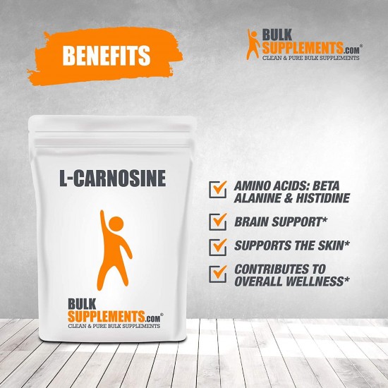 BulkSupplements L-Carnosine Powder (500 Grams)