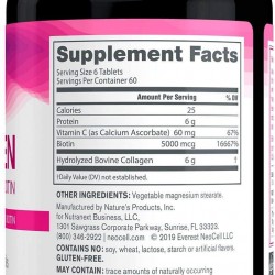 NeoCell Super Collagen +C with Biotin, 360 ct. (Pack of 6)