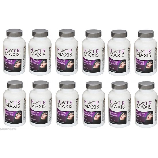 12 X Bottle of Hair Maxis Supplement Support Faster Growth Healthier Softer Stops Hair Loss