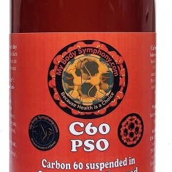 C60 Oil | 1000 ml 99.9+% Pure Vacuum Oven Dried C60 | 800mg Research Grade Carbon 60 in Organic Pumpkin Seed Oil | Made in Small Batches | Shipped in Amber Bottle for Freshness by Body Symphony