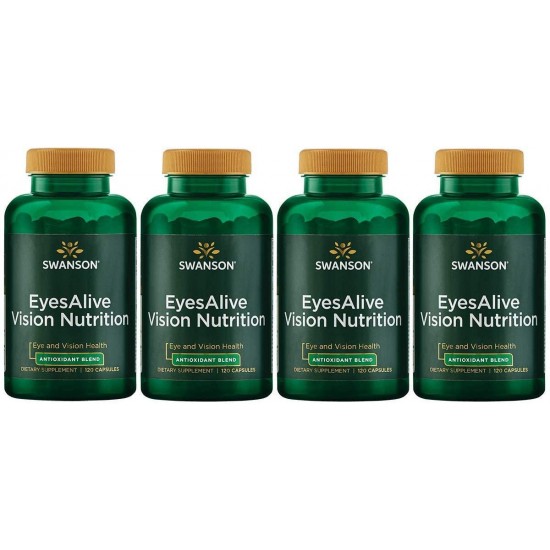 Swanson Eyesalive Vision Nutrition 120 Caps 4 Pack