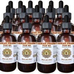 Tian Ma Tincture, Tian Ma, Gastrodia (Gastrodia Elata) Tuber Liquid Extract, Herbal Supplement 15x4 fl.oz