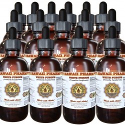 White Fungus Liquid Extract, White Fungus (Tremella Fuciformis) Mushroom Tincture, Herbal Supplement, Hawaii Pharm, Made in USA, 15x4 fl.oz