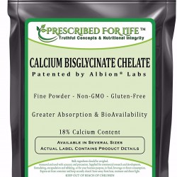 Prescribed for Life Calcium Bisglycinate Chelate by Albion - 18% Calcium, 5 kg