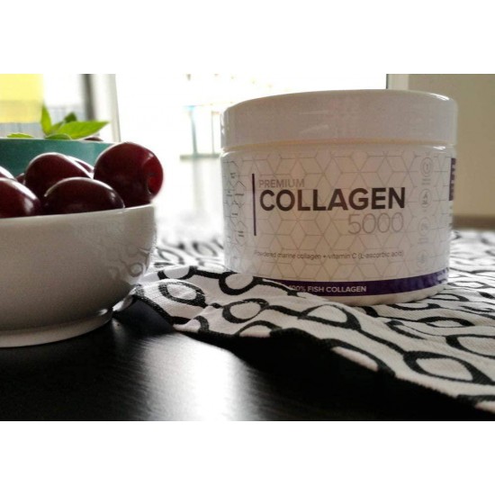 6X Premium Collagen 5000 - Collagen Powder from Marine Fish Gelatine GMO Free, Firm Smooth Elastic Skin Healthy Hair Nails Skin 200g (6)