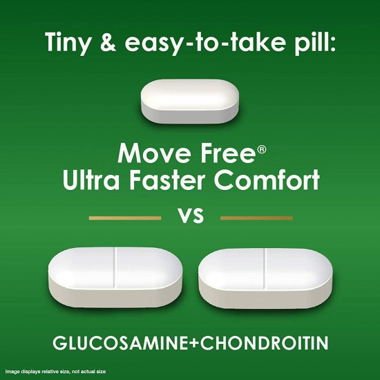 Move Free Calcium & Calcium Fructoborate Based Ultra Faster Comfort Tablets (30count In A Bottle), 30count (pack Of 12)