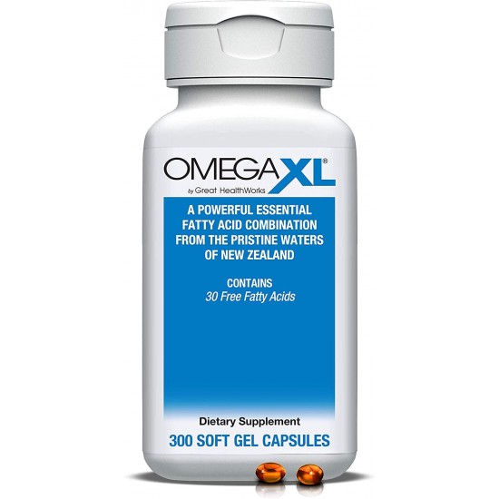 Omega XL 300 Capsules - Green Lipped Mussel New Zealand, Omega 3 Natural Joint Pain Relief & Inflammation Supplement