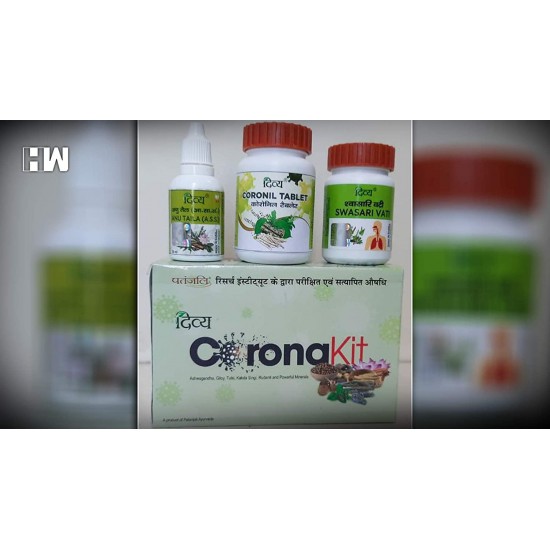 PATANJALI CORONIL KIT - Coronil Tablet + Swasari+Anu Taila Vati (20 kit) Pack of 20 - Ship by FedEx