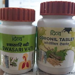 PATANJALI CORONIL KIT - Coronil Tablet + Swasari+Anu Taila Vati (20 kit) Pack of 20 - Ship by FedEx