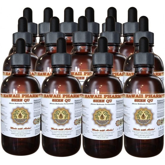 Shen Qu Tincture, Shen Qu, Medicated Leaven (Massa Medicata Fermentata) Liquid Extract, Herbal Supplement 15x4 fl.oz