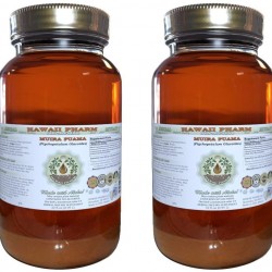 Muira Puama Alcohol-Free Liquid Extract, Organic Muira Puama (Ptychopetalum Olacoides) Glycerite Natural Herbal Supplement, Hawaii Pharm, USA 2x32 oz Unfiltered