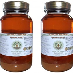 Maral Alcohol-Free Liquid Extract, Maral (Rhaponticum Carthamoides) Dried Root Glycerite Herbal Supplement 2x32 oz Unfiltered