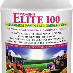 Andrew Lessman Multivitamin - Women's Elite-100 with Maximum Essential Omega-3 500 mg 120 Packets – 40+ Potent Nutrients, Essential Vitamins, Minerals, Phytonutrients and Carotenoids. No Additives