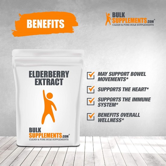 Bulksupplements Elderberry Extract Powder (5 kilograms)