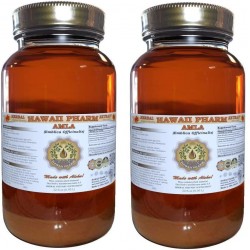 Amla Liquid Extract, Organic Amla (Emblica Officinalis) Tincture Supplement 2x32 oz Unfiltered