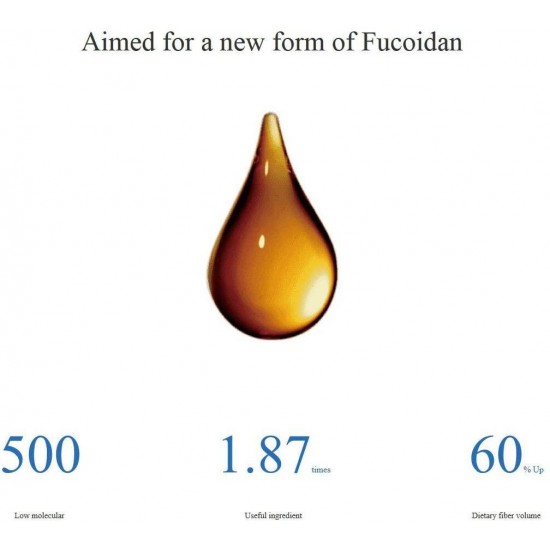 Sea Fucoidan DX 900 ml × 2 Bottles with Measuring Cup Sweetened Type