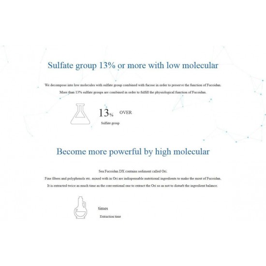 Sea Fucoidan DX 900 ml × 2 Bottles with Measuring Cup Sweetened Type