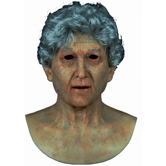 Lifelike Soft Silica Wrinkle Grandma Mask Soft Silica Mask LNV-2