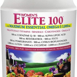 Andrew Lessman Multivitamin - Women's Elite-100 with Maximum Essential Omega-3 1000 mg 120 Packets – 40+ Potent Nutrients, Essential Vitamins, Minerals, Phytonutrients and Carotenoids. No Additives