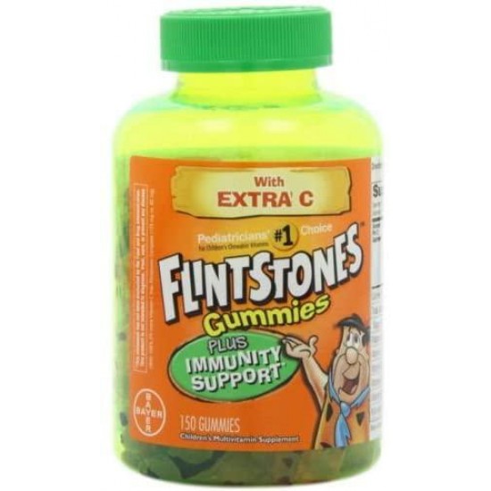 Flintstones Childrens Multivitamin Plus Immunity Support Gummies - 150 per Pack - 24 Packs per case.