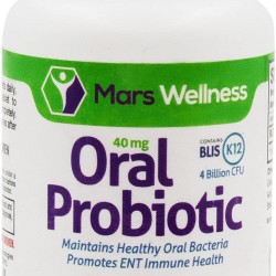 Oral Probiotic Supplement with BLIS K12 4 Billion CFU - Doctor Formulated 30 Day Supply Bottle for Bad Breath, Strep, Cavities, Gum and Oral and Dental Health - Sugar Free - USA Made - 24 Pack