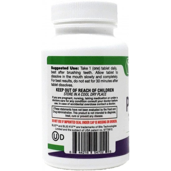 Oral Probiotic Supplement with BLIS K12 4 Billion CFU - Doctor Formulated 30 Day Supply Bottle for Bad Breath, Strep, Cavities, Gum and Oral and Dental Health - Sugar Free - USA Made - 24 Pack