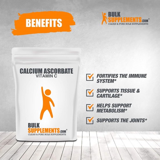 BulkSupplements.com Calcium Ascorbate (25 Kilogram - 55 lbs)