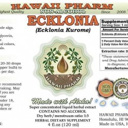 Ecklonia (Ecklonia Kurome) Tincture, Dried Whole Alga Liquid Extract, Ecklonia, Glycerite Herbal Supplement 64 oz