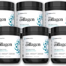 Smarter Skin Collagen - Triple Action Formula for Vibrant, Healthy Skin - Unique Marine Collagen Blend with Antioxidant Protection & Plant-Based Collagen Production Boosters (120 Servings)