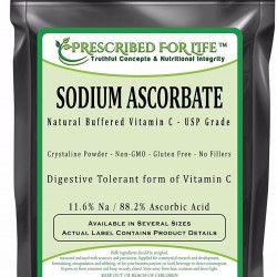 Prescribed for Life Sodium Ascorbate - Natural USP Buffered Vitamin C Powder - Ascorbic Acid, 10 kg