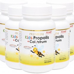 Dietary-Supplement for Kids Propolis Plus Colostrum 180Tablets (5 Bottle)