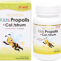 Dietary-Supplement for Kids Propolis Plus Colostrum 180Tablets (5 Bottle)