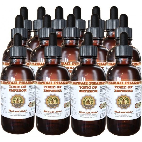 Shiitake, Maitake, Cordiceps, Reishi Liquid Extract, Organic Dried Shiitake, Maitake, Cordiceps, Reishi Tincture, Herbal Supplement, Hawaii Pharm, Made in USA, 15x4 fl.oz