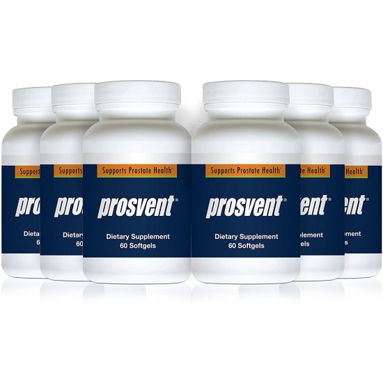 Prosvent – Natural Prostate Health Supplements for Men – Clinically Tested Ingredients - Saw Palmetto, Pygeum, Lycopene, Stinging Nettle, Beta Sitosterol, Pumpkin Seed Oil. 6 Month Supply – 360 Count