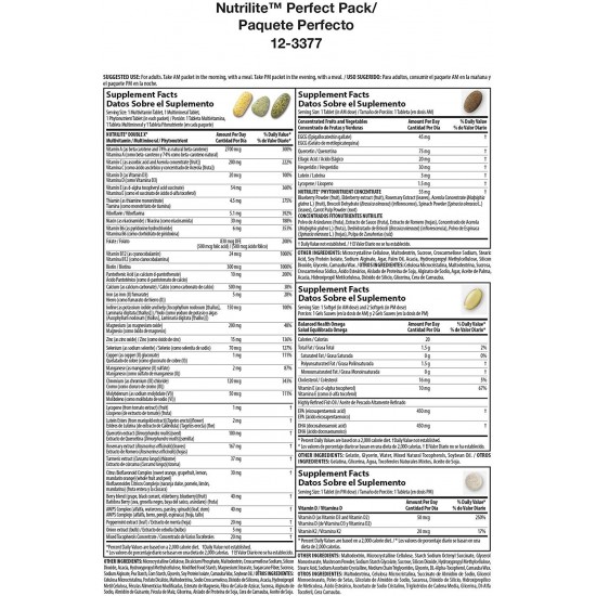 Amway - Nutrilite - The Perfect Pack For Your Health