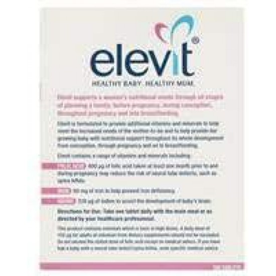 Elevit Pregnancy Multivitamin Tablets 100 Tab (2 Pack Shipped from Australia) in Eco Friendly Packaging Crafted by Delia Creations