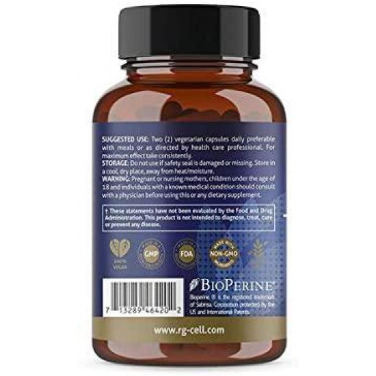 T.A. Sciences | TA-65 Supplement | 1x90 Capsules | 250 U | Free Extra Strength Thyroid Support