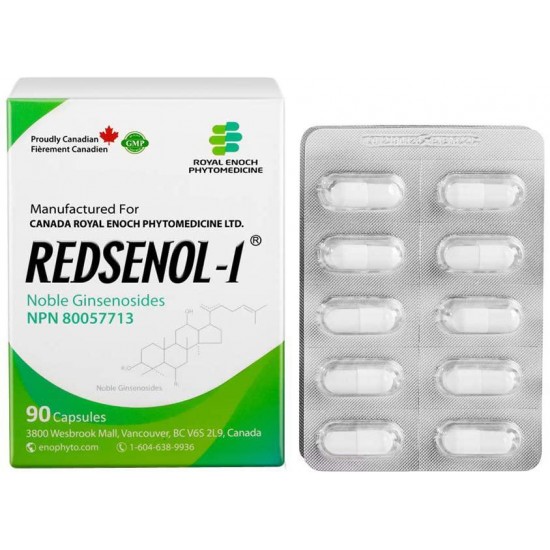 Redsenol – Contain 16 Rare Ginsenosides: Rk2 Rg5 Rh2 Rk1 Rk3 – Panax Ginseng Extract, 20% Rare Ginsenosides – 2 Boxes x 90 Capsules