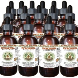 Picrorhiza, Hu Huang Lian (Picrorhiza Kurroa) Tincture, Dried Rhizome Liquid Extract, Picrorhiza, Glycerite Herbal Supplement 30x2 oz