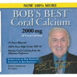 12 Bottles of Bob's Best Coral Calcium 2000 by Bob Barefoot